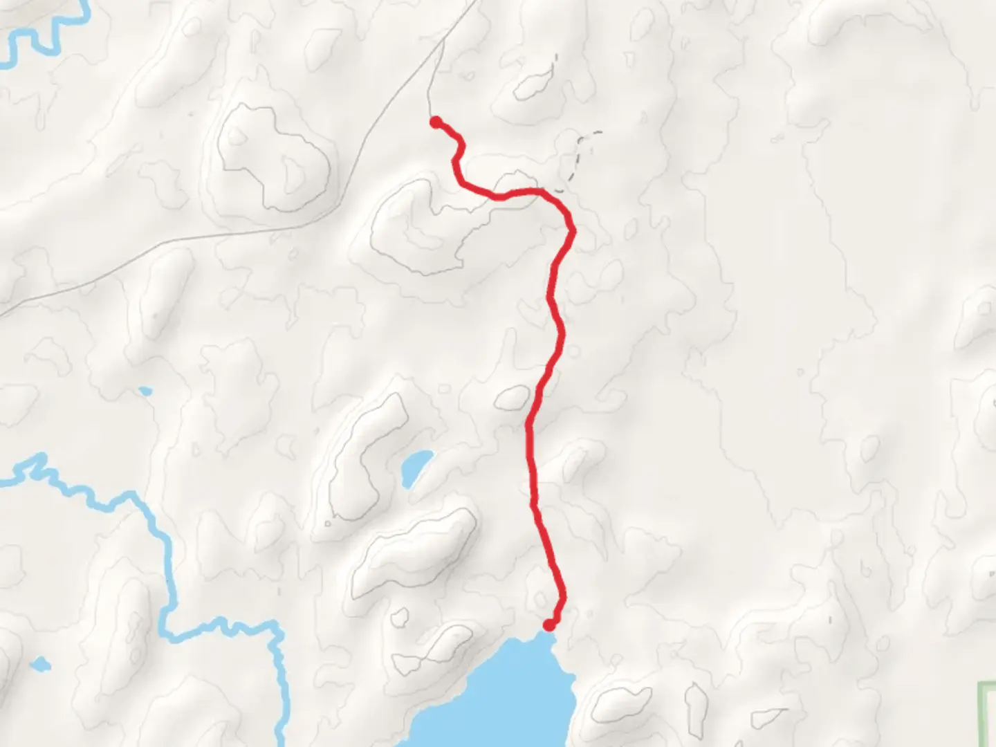 An image depicting the trail Big Moose Trail and its surrounding area.