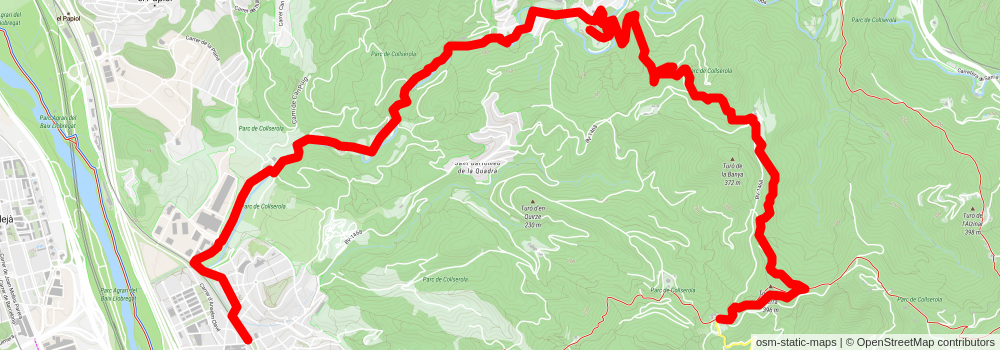 Sant Feliu de Llobregat - Molins de Rei PR C 165 stage 2 Map