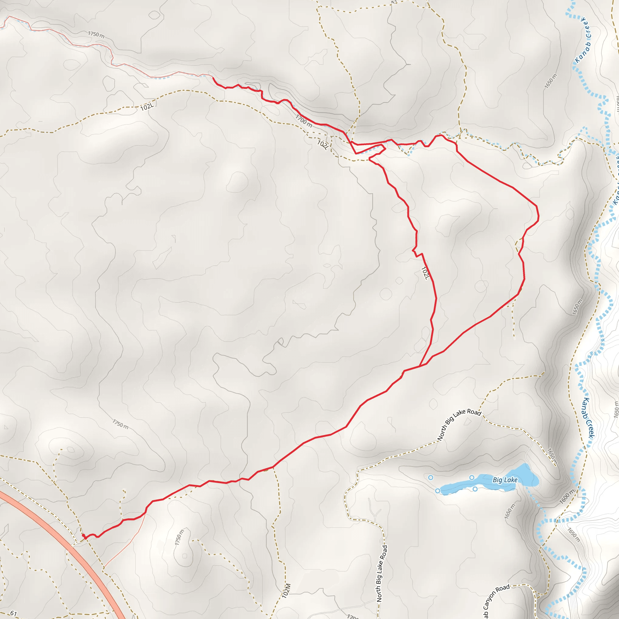 White Tower and Red Canyon mobile static map