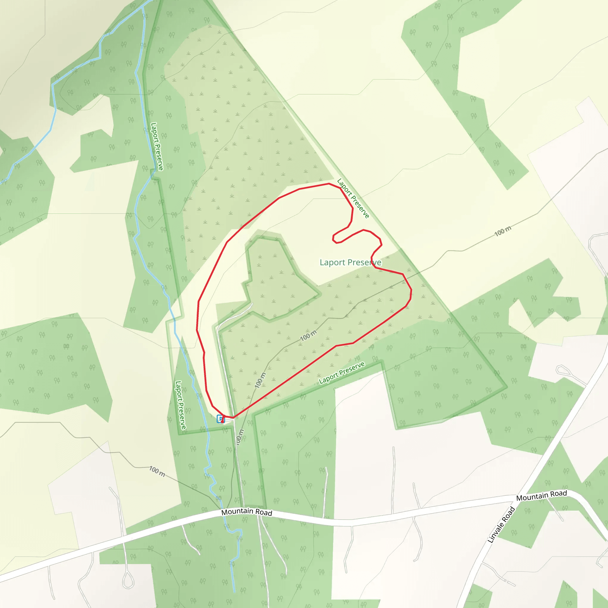 Laport Reserve Loop mobile static map