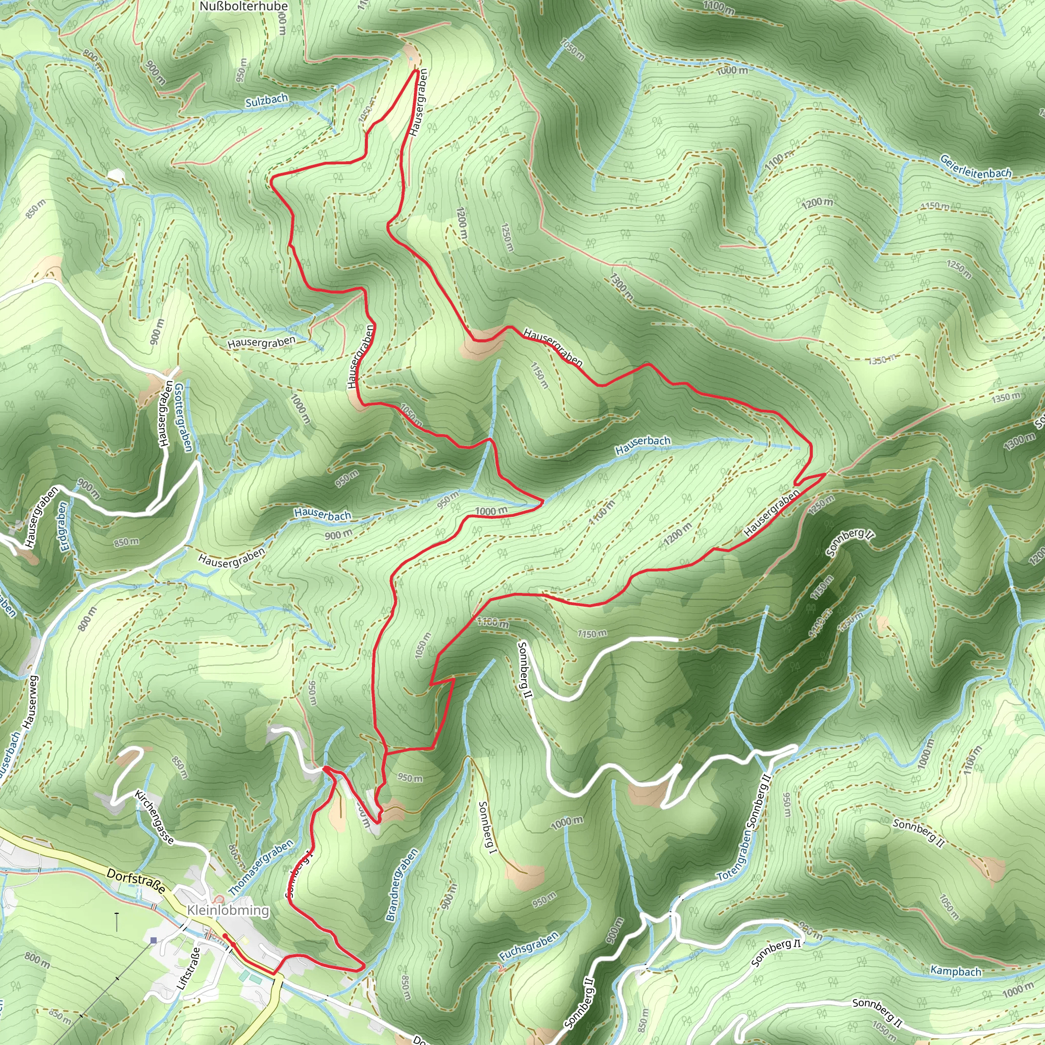 Kleinlobming Panorama Loop mobile static map