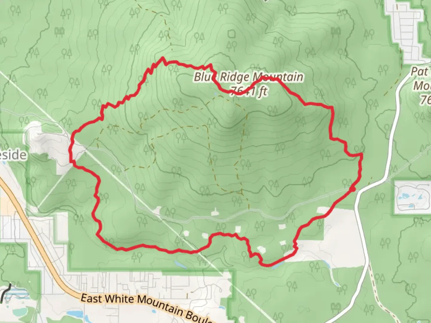 An image depicting the trail Blue Ridge Trail and its surrounding area.
