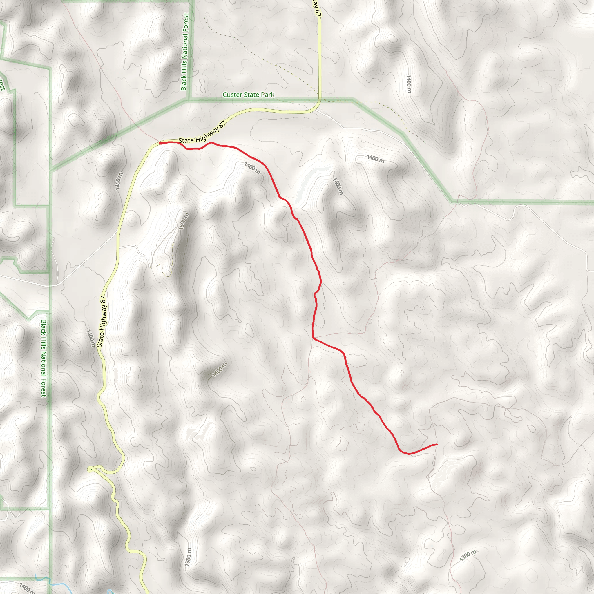 Sanctuary Trail mobile static map