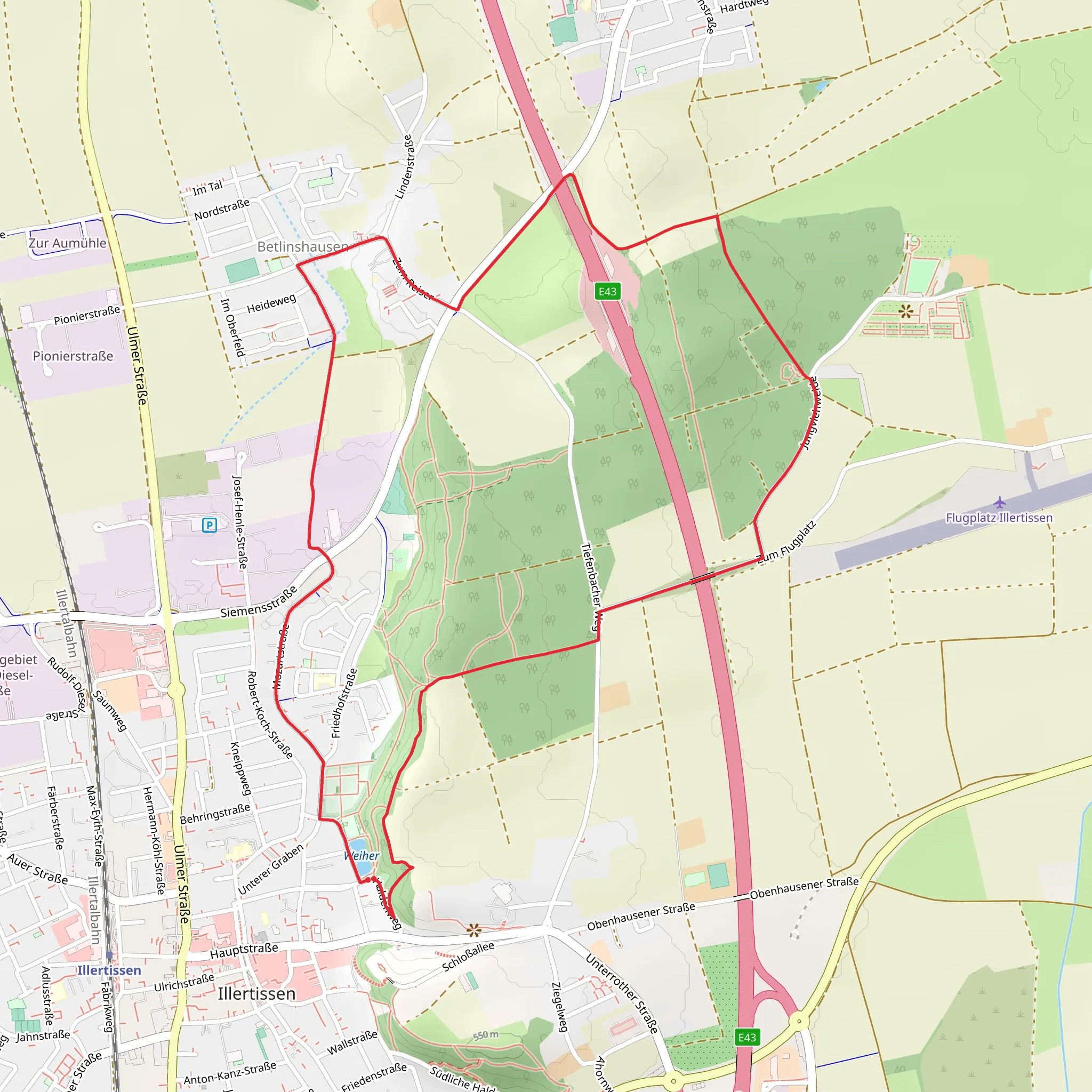 Weiher via Stadt Illertissen mobile static map