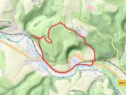 Gartleser Hohe, Anstein and Henfstadt Loop