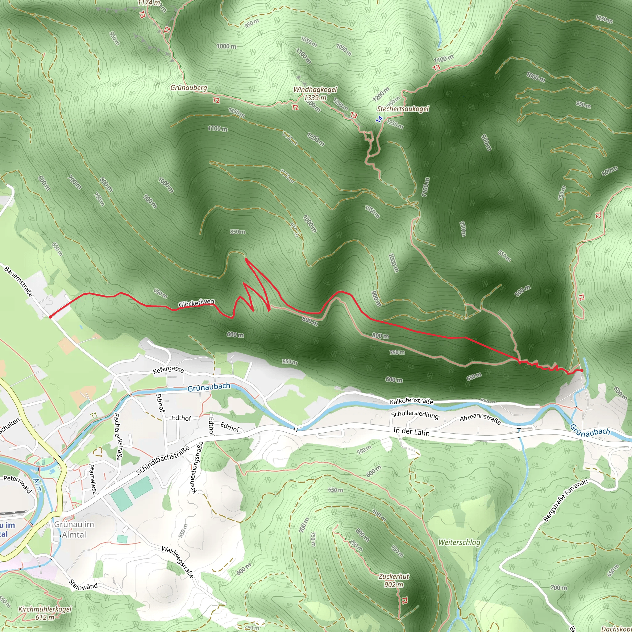 Glöckerlweg mobile static map