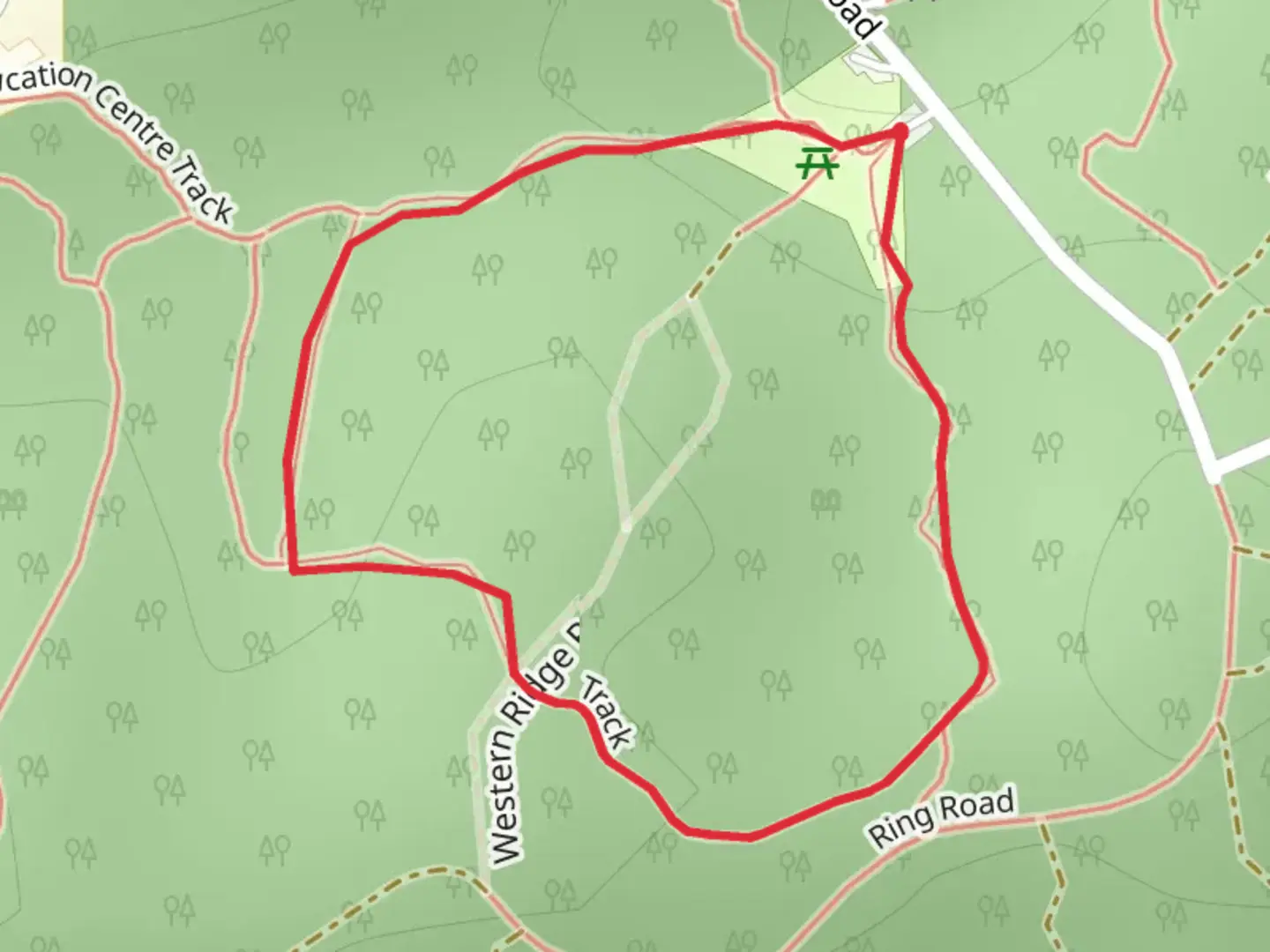 An image depicting the trail Bunyaville Track and its surrounding area.