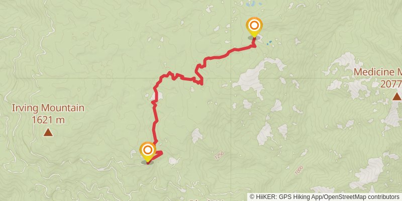 Haypress Trail via Pacific Crest Trail stage 4 Map
