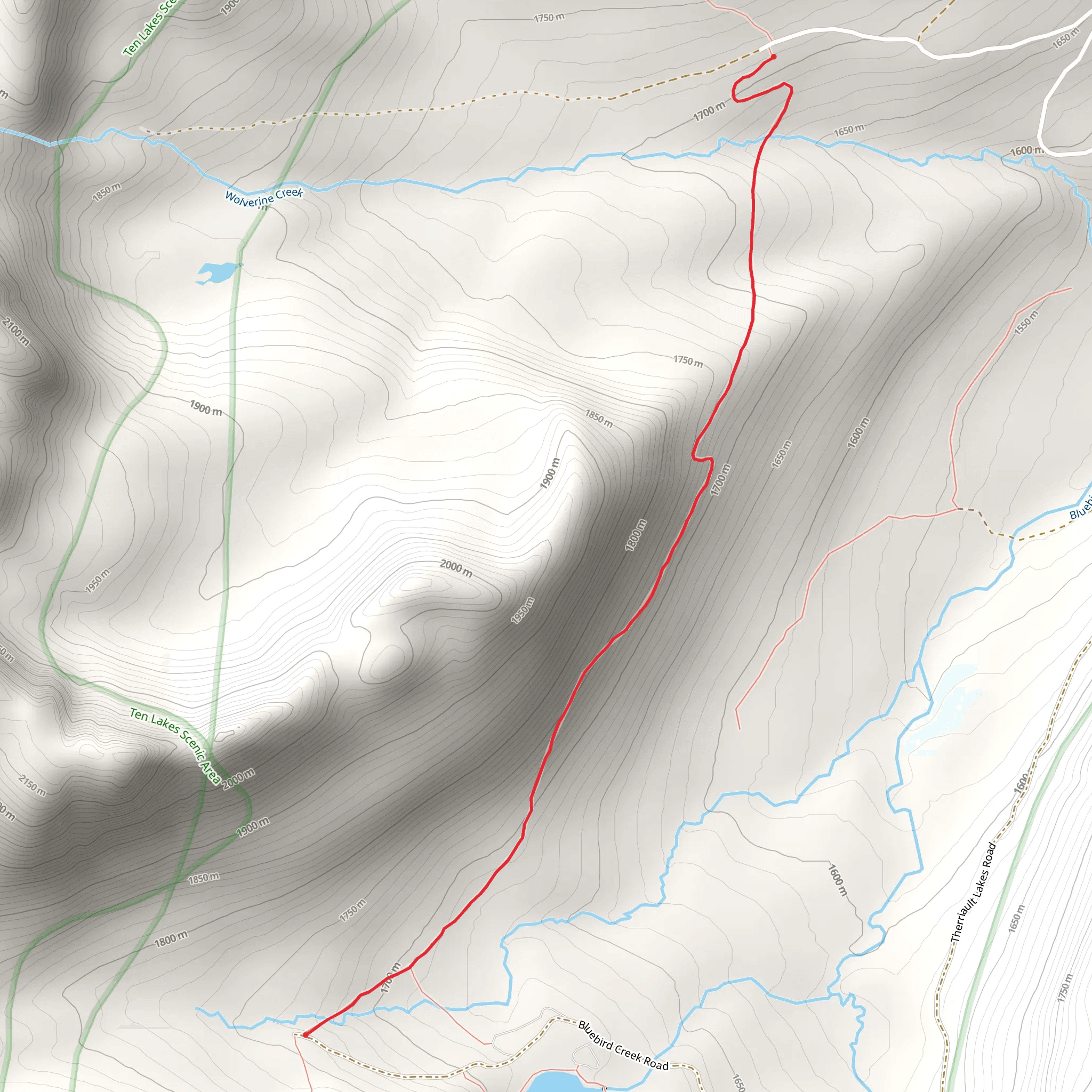 Clarence Ness Trail mobile static map