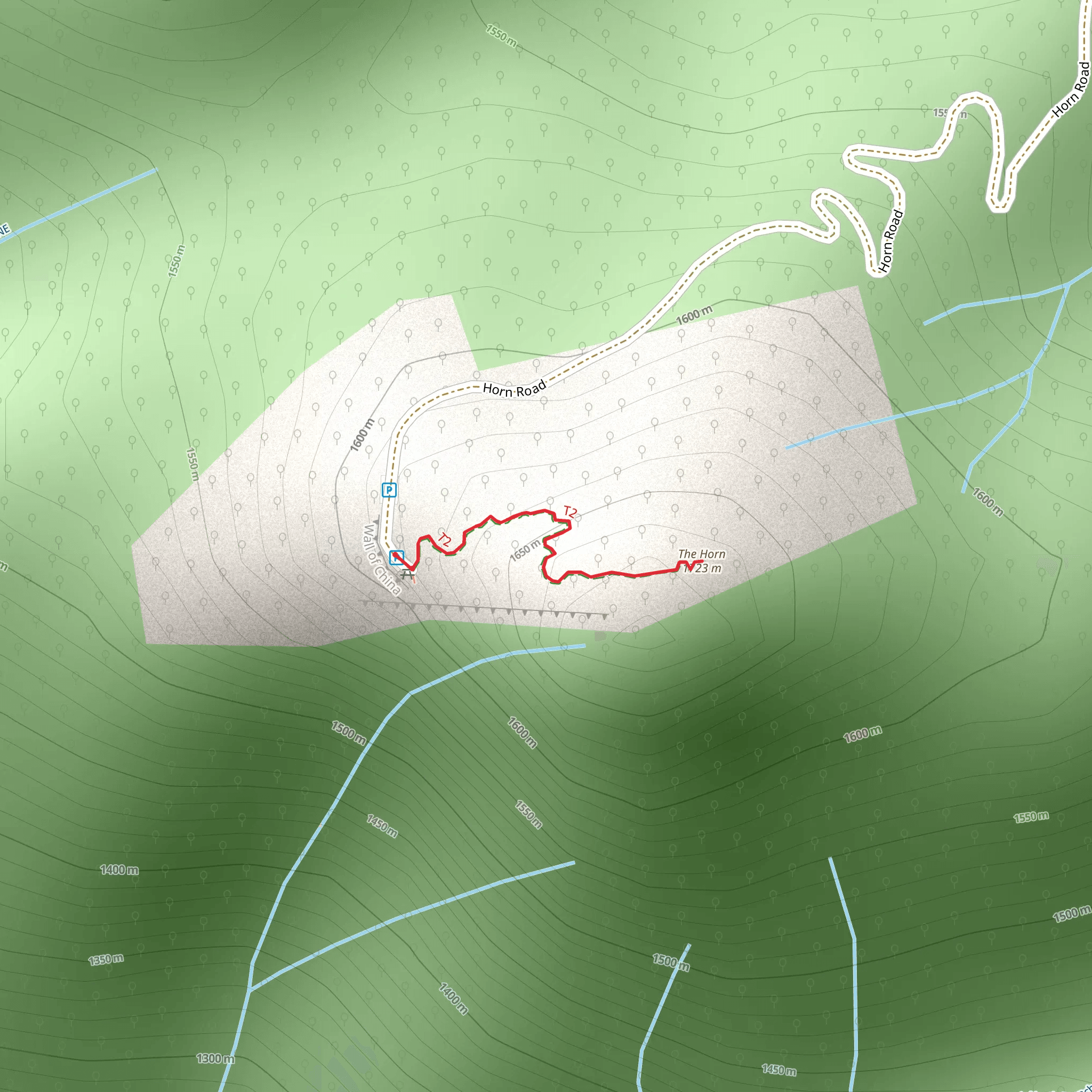 The Horn Trail mobile static map