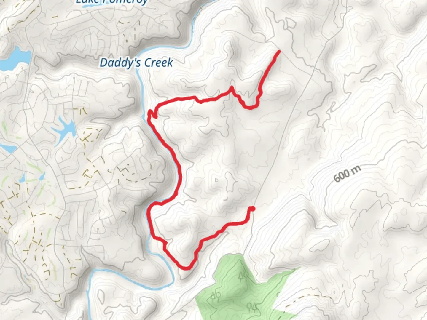 An image depicting the trail Daddys Creek Trail - North and its surrounding area.