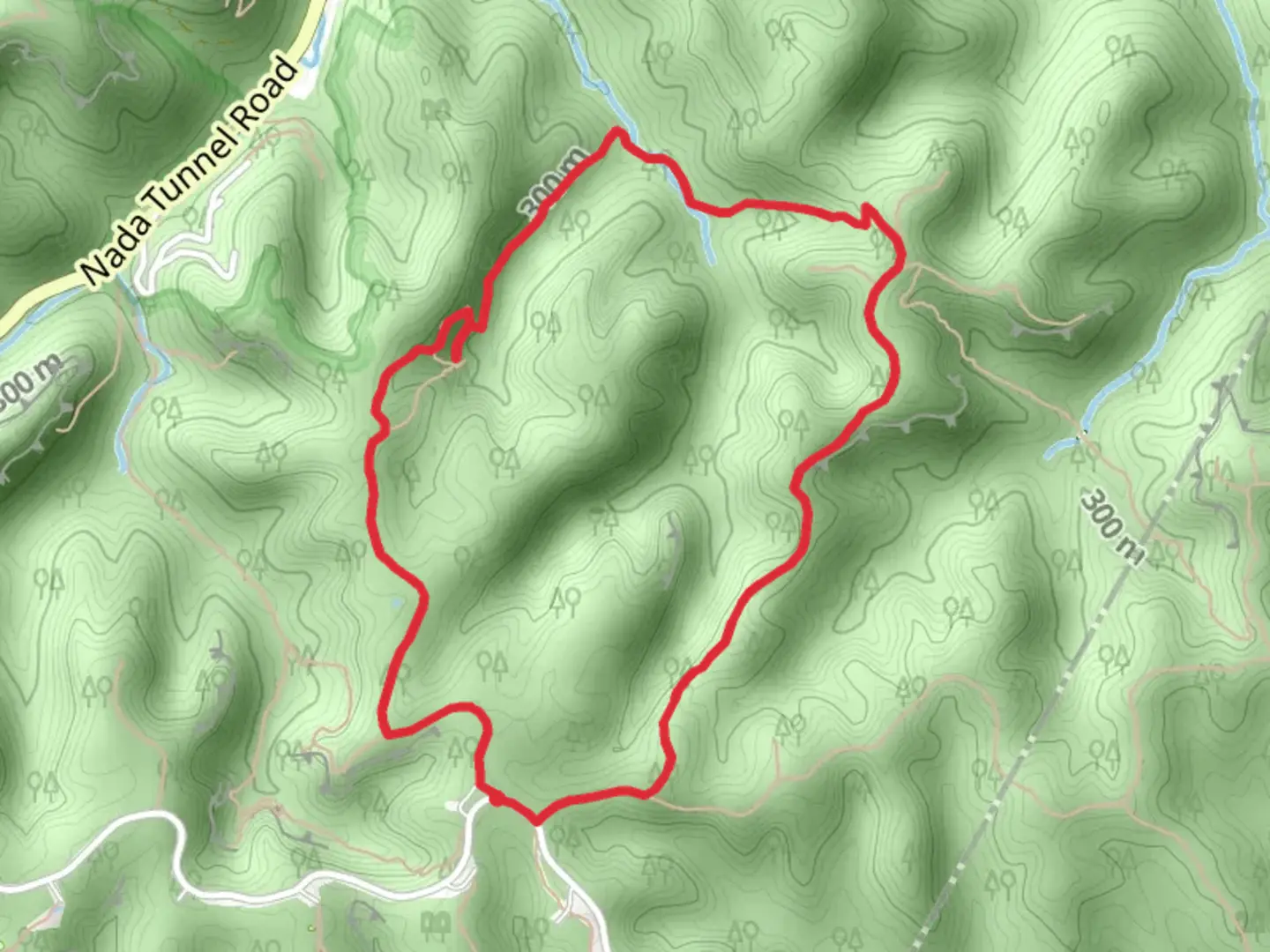 An image depicting the trail Rush Ridge and Gray's Arch Loop and its surrounding area.