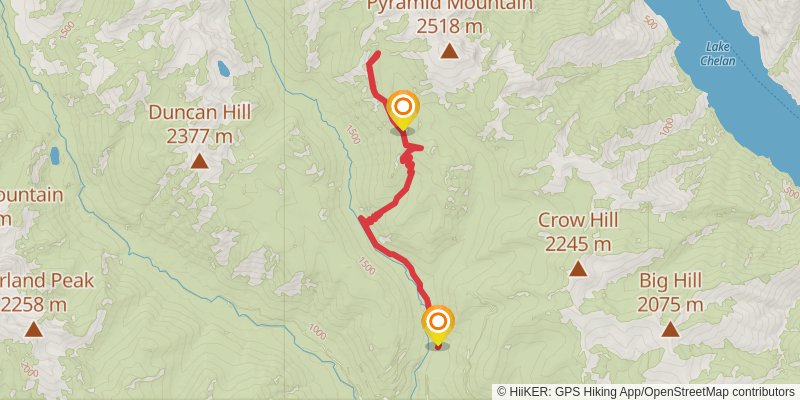 Pugh Ridge Trail stage 2 Map