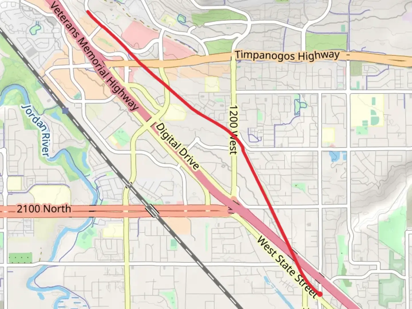 An image depicting the trail Lehi Rail Trail and its surrounding area.