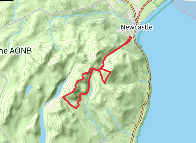 Slieve Donard - Slievelamagan mobile static map
