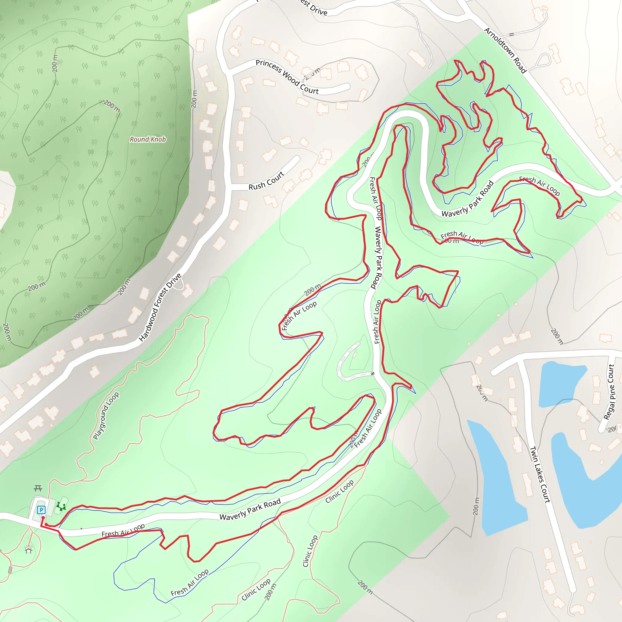 Fresh Air Loop mobile static map