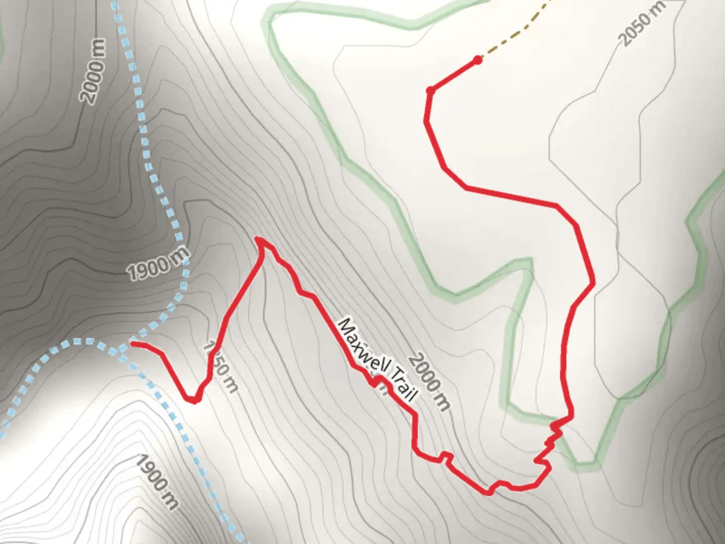 An image depicting the trail Maxwell Trail and its surrounding area.