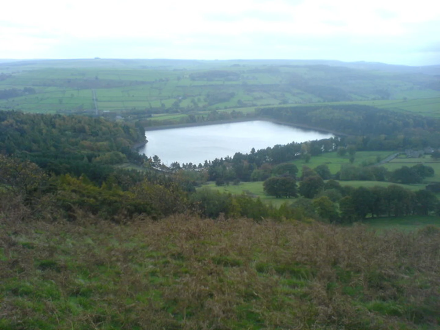 An image depicting the trail Agden Reservoir, Dale DIke Reservoir Loop - Low Bradfield and its surrounding area.