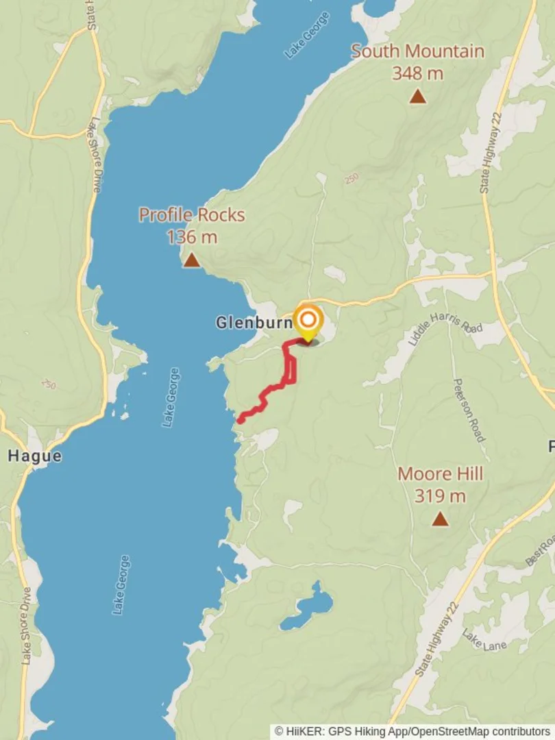 An image depicting the trail Rock Brothers and Sucker Brook and its surrounding area.