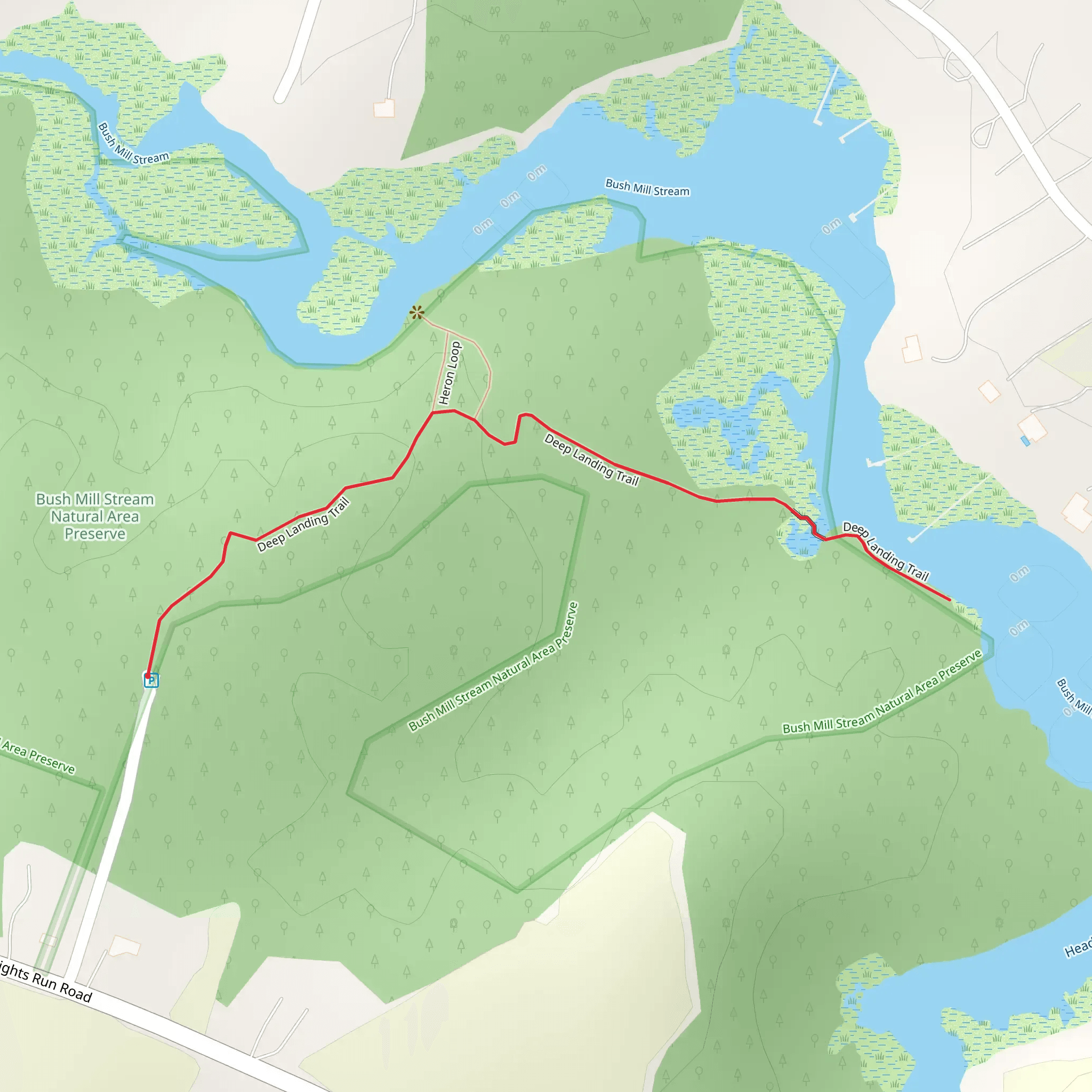 Deep Landing Trail mobile static map