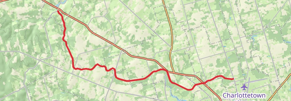 Confederation Trail stage 8 Map
