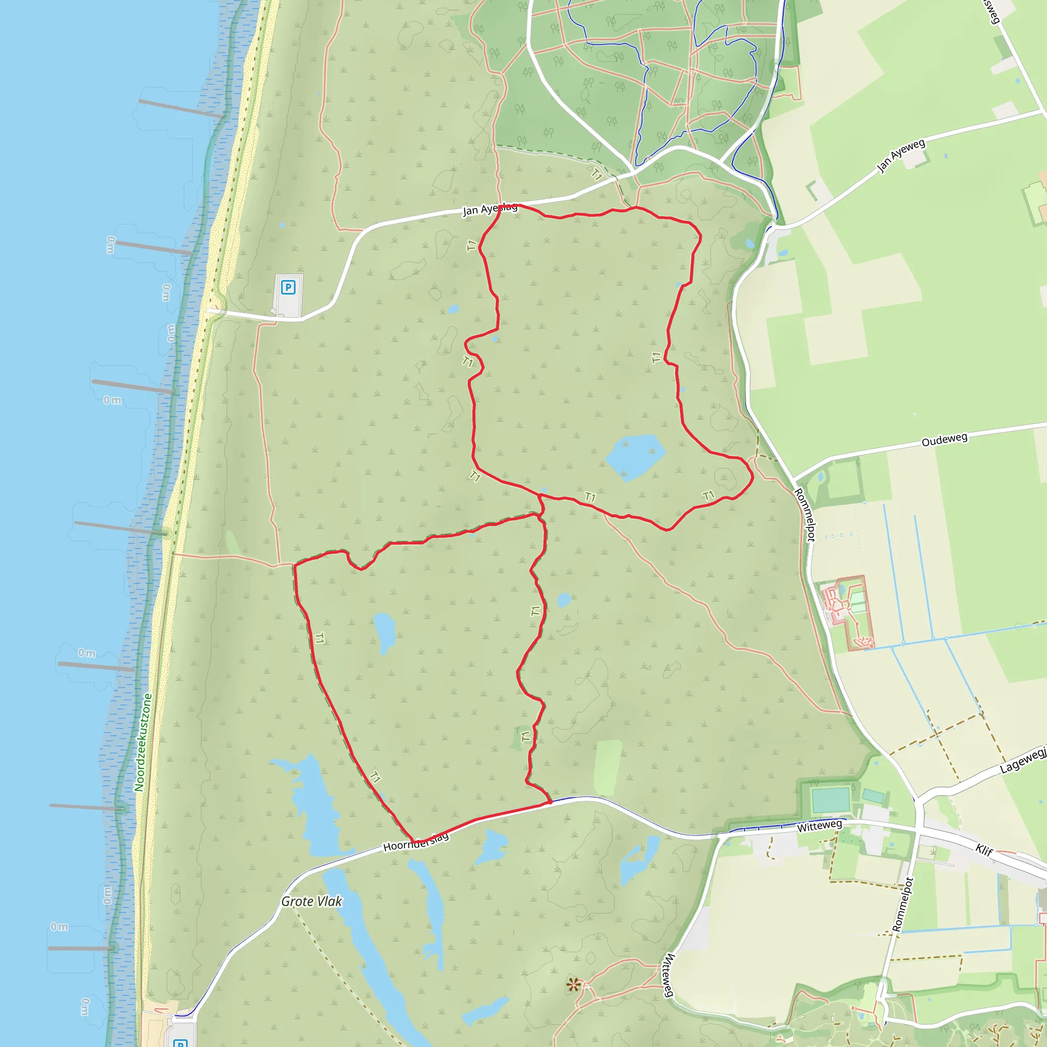 Bollekamer and Hoornderstag Loop mobile static map