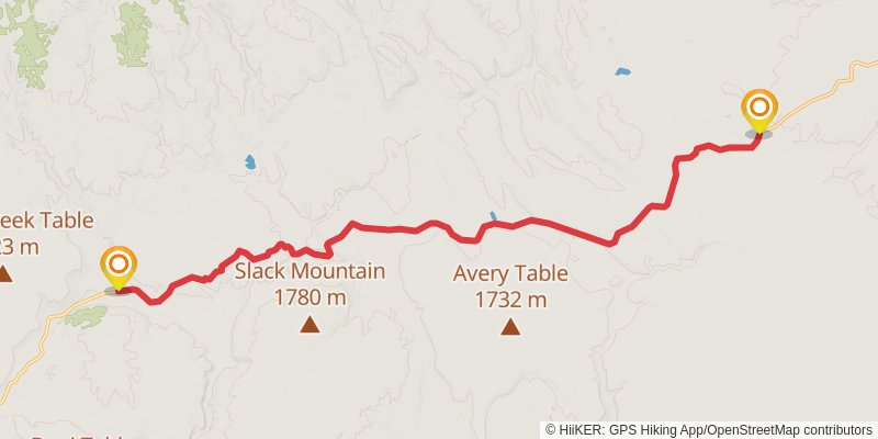 Ultra Pedestrian North Loop stage 80 Map