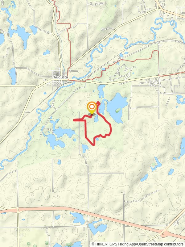 Yellow Loop Trail near Eagle Lake and Fort Custer Recreation Area