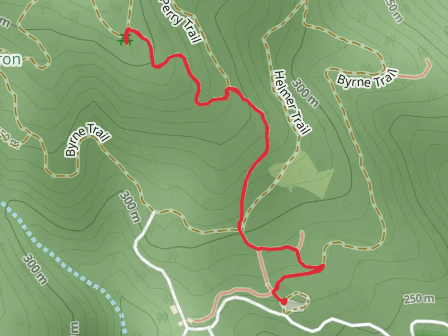 An image depicting the trail Rattlesnake Trail and its surrounding area.