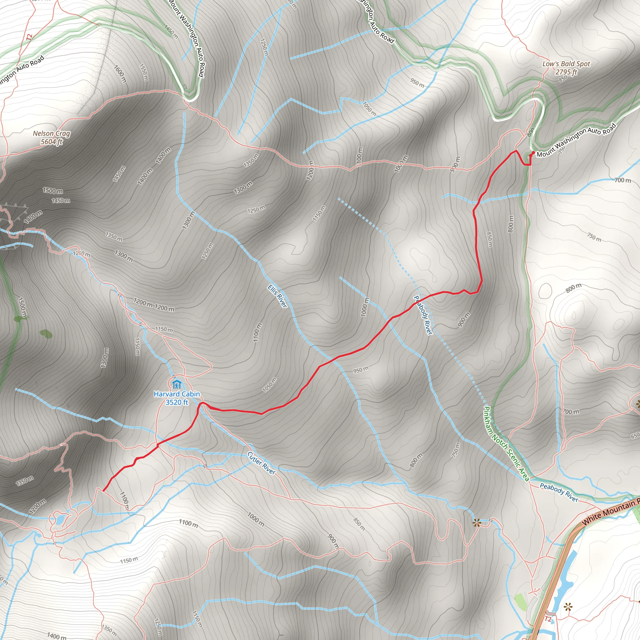 Raymond Path Trail mobile static map
