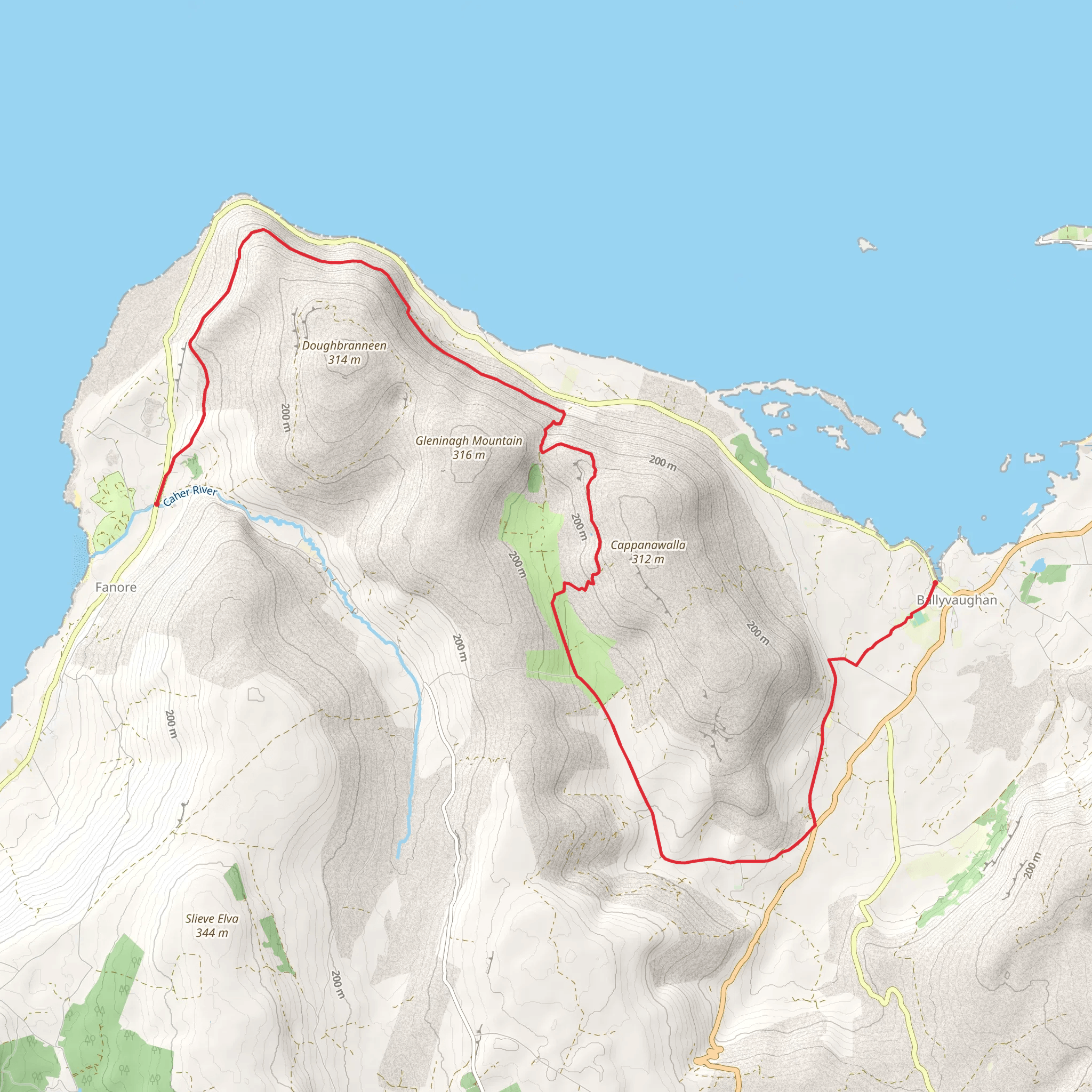 Fanore Ballyvaughan Trek mobile static map