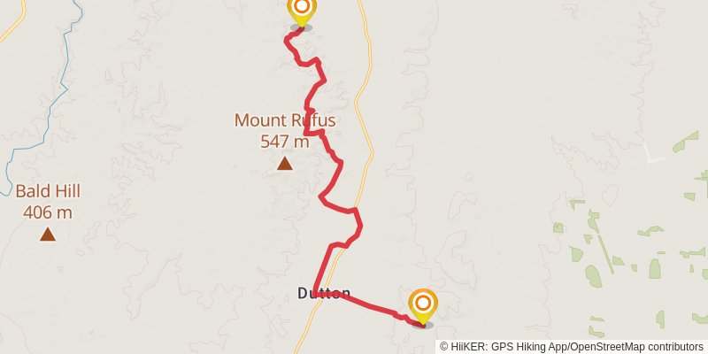 Lavender Federation Trail stage 9 Map