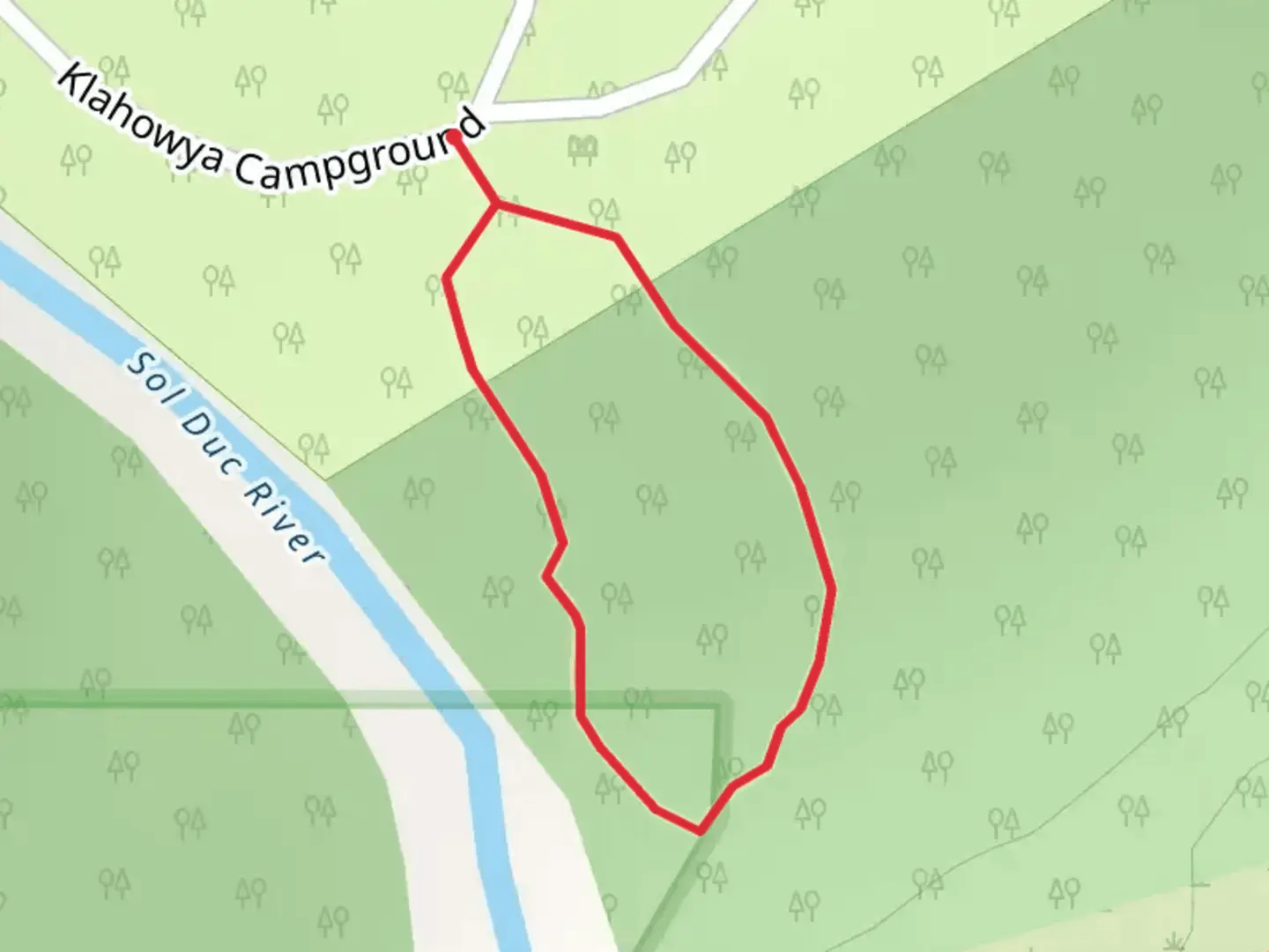An image depicting the trail Pioneer's Path Interpretive Loop Trail and its surrounding area.