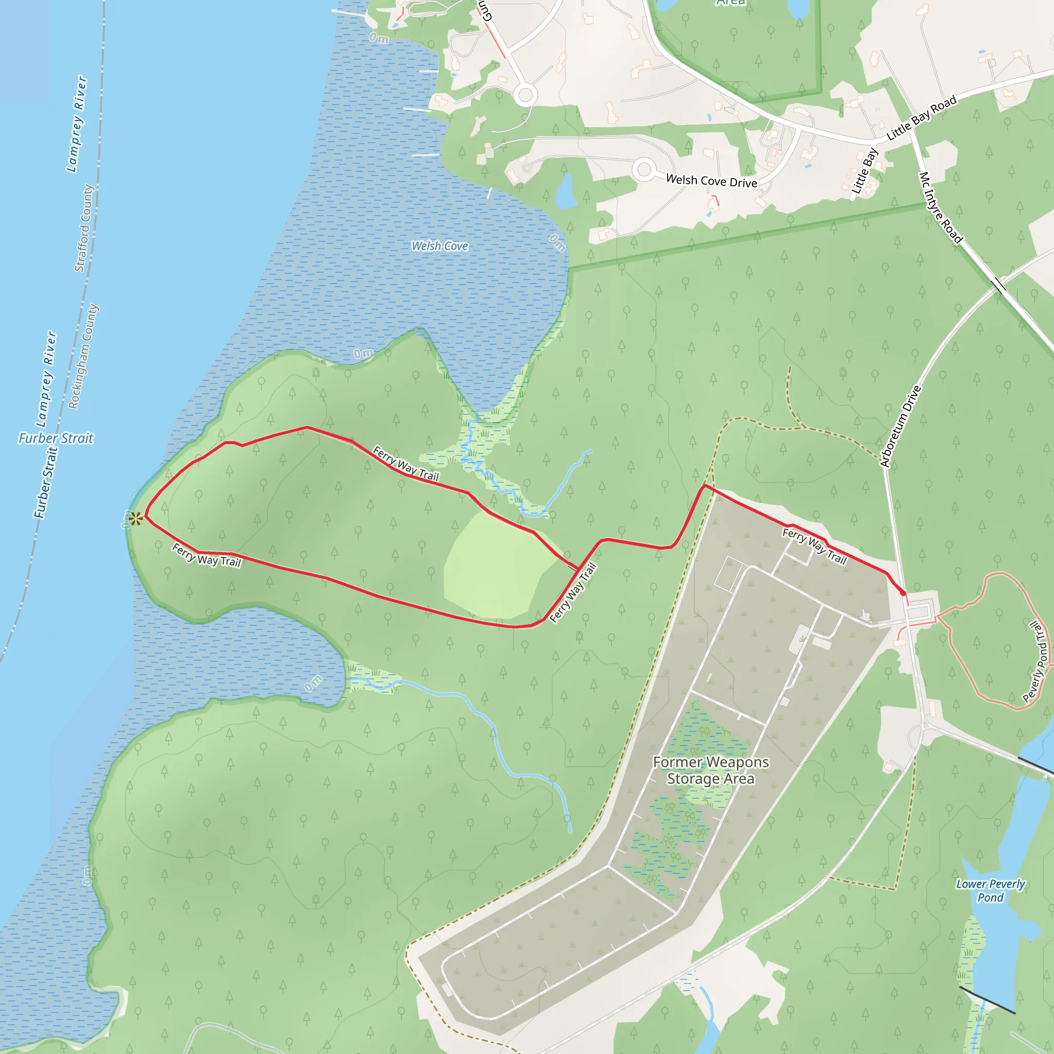 Ferry Way Trail mobile static map