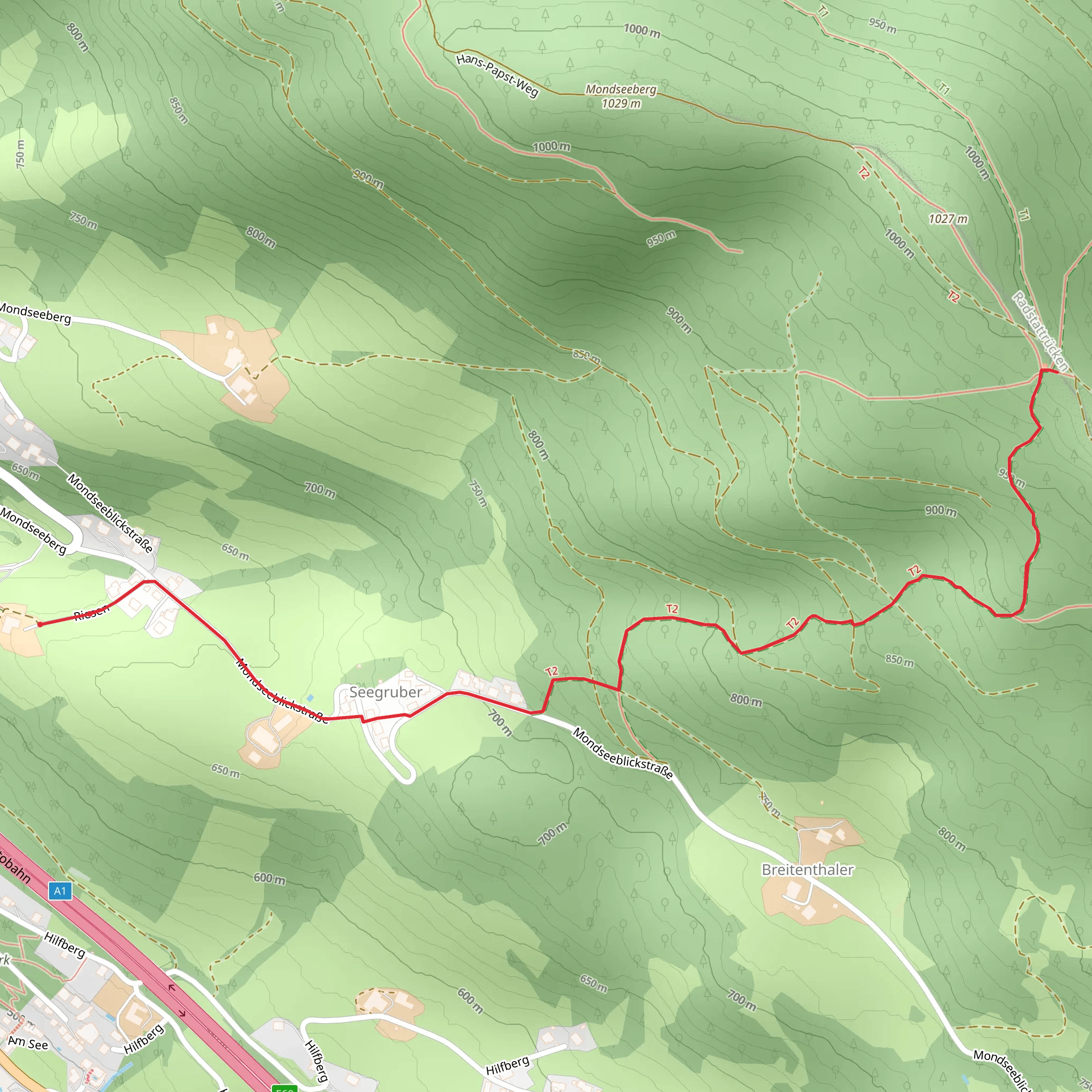 Radstatt Chapel Trail mobile static map