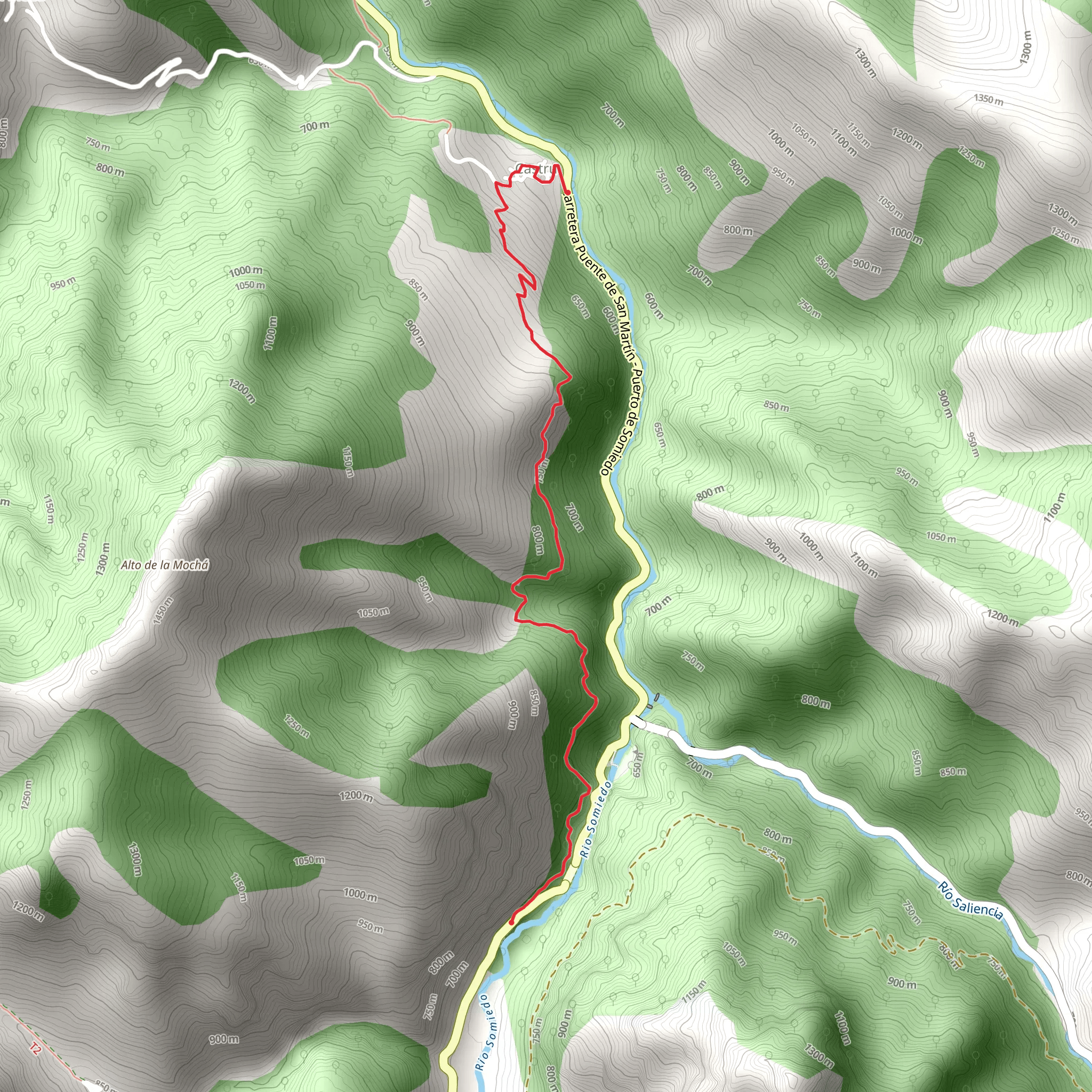 Castro Route mobile static map