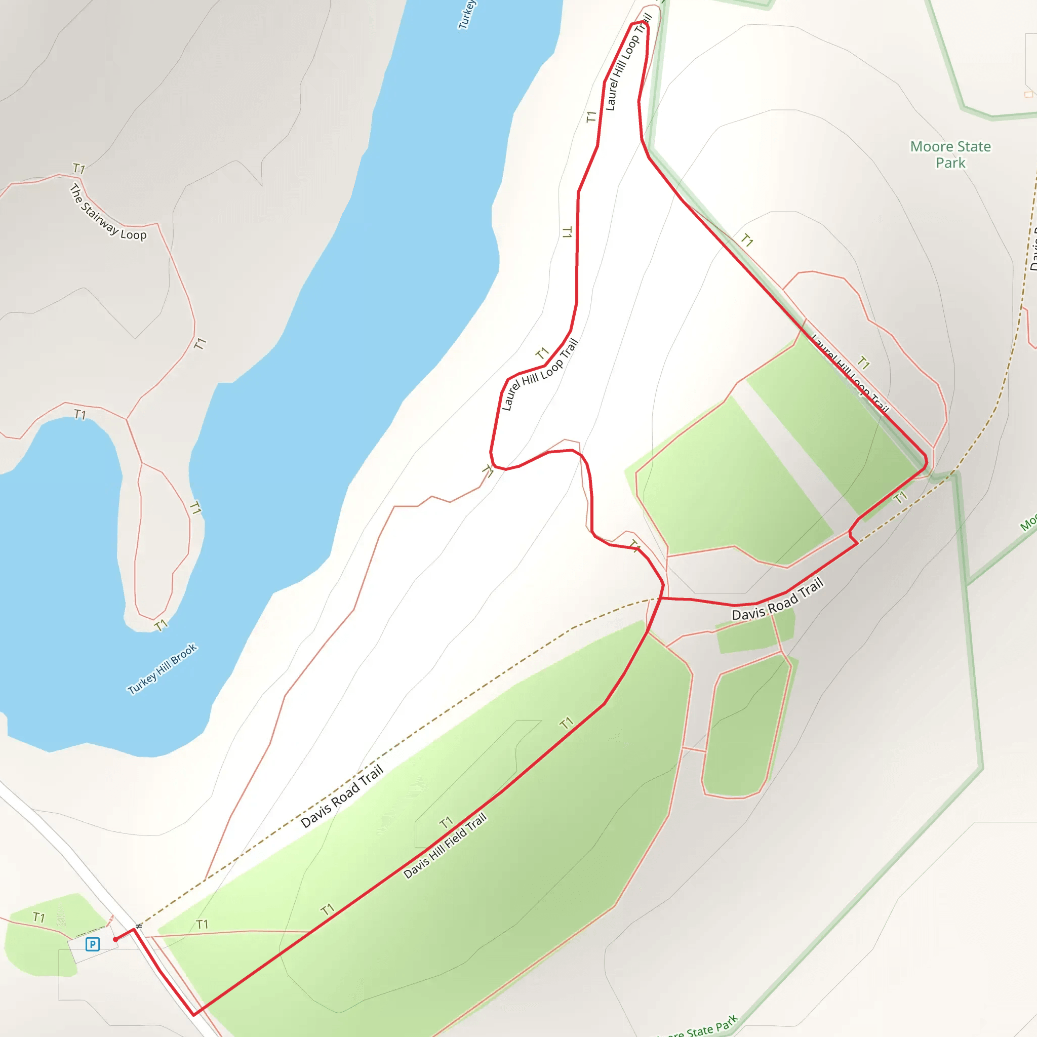 Laurel Hill Loop Trail mobile static map