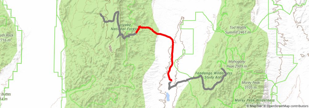 American Discovery Trail South Route stage 347 Map
