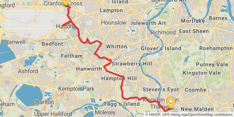 London Loop Trail stage 5 Map