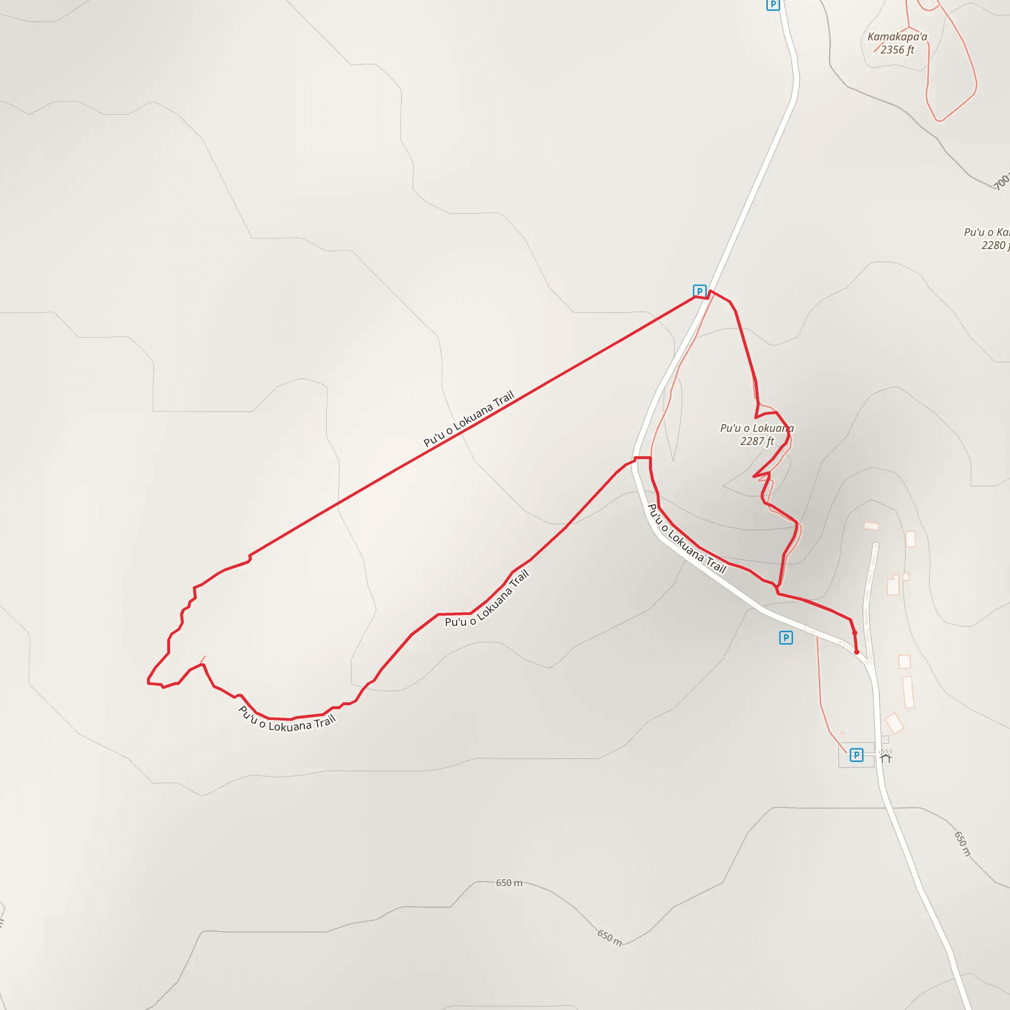 Kahuku Puu O Lokuana Trail mobile static map