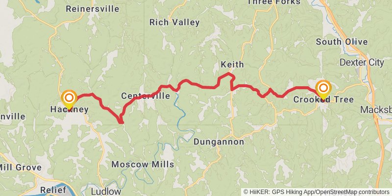 North Country Trail - Ohio stage 60 Map