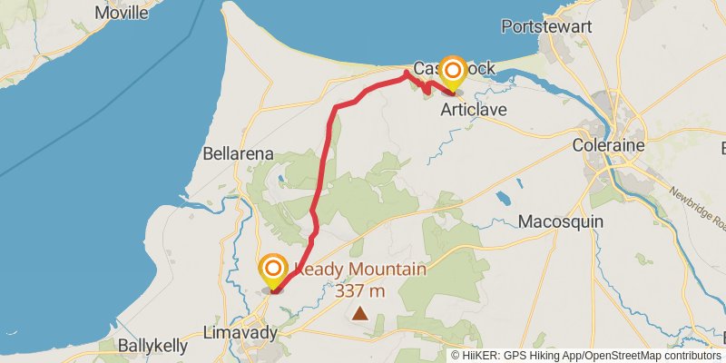 Slí Cholmcille stage 14 Map