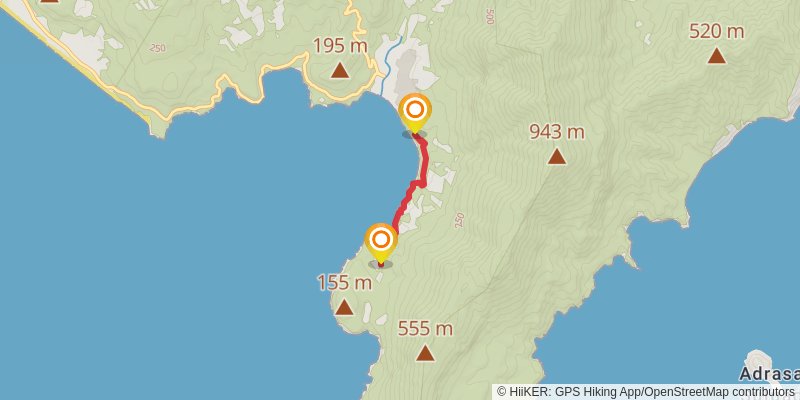 Lycian Way stage 20 Map
