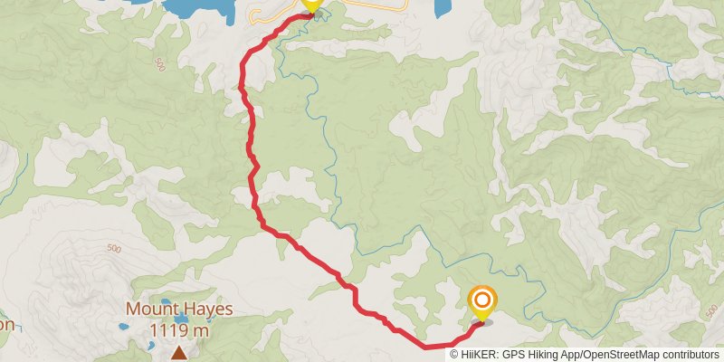 Western Arthur Traverse stage 5 Map