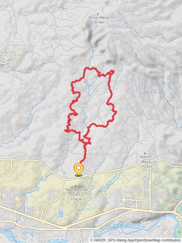 Coolidge Arroyo Loop mobile static map