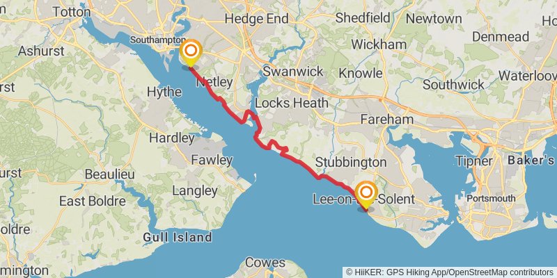 Plymouth to Dover Walk stage 24 Map