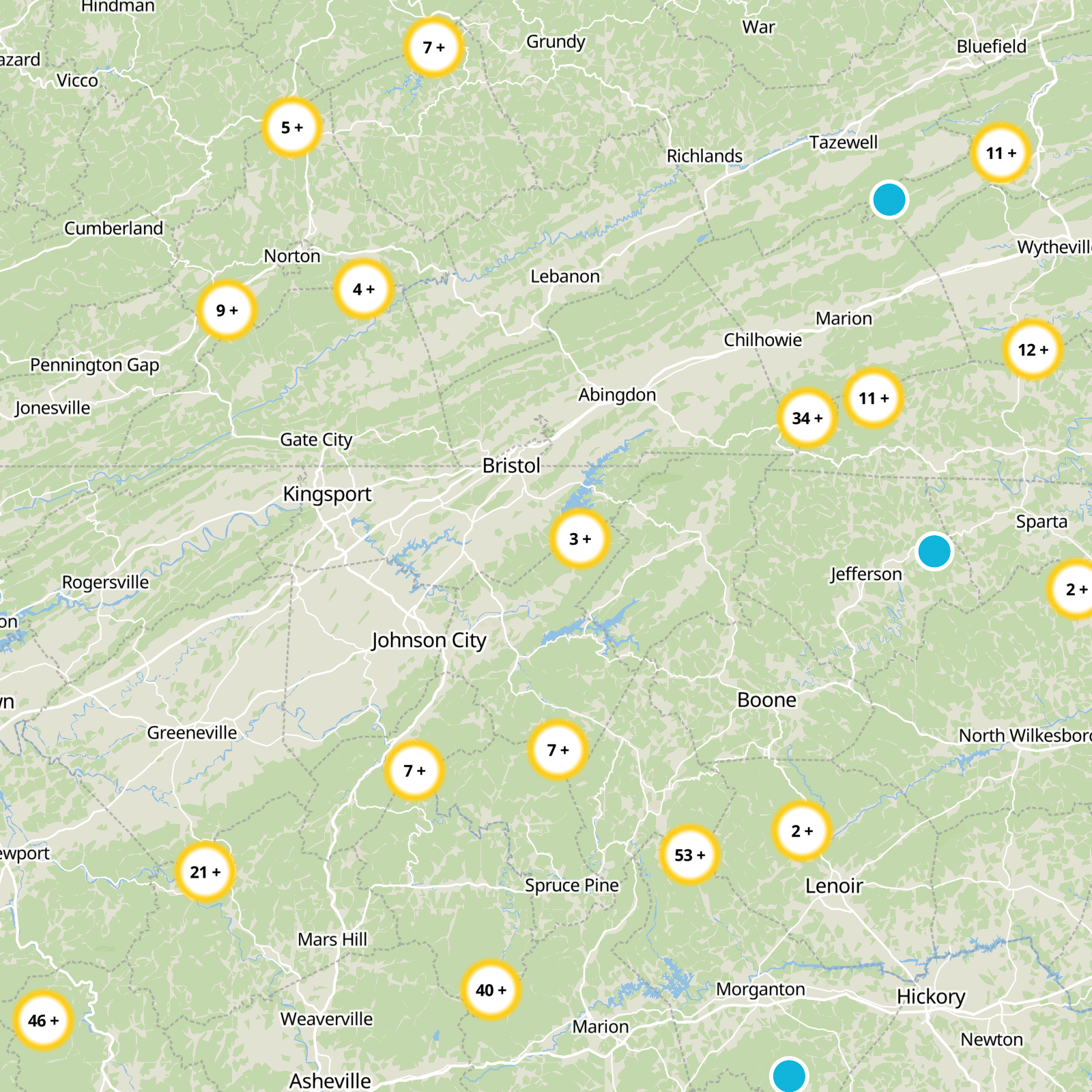 Sullivan County Static Map