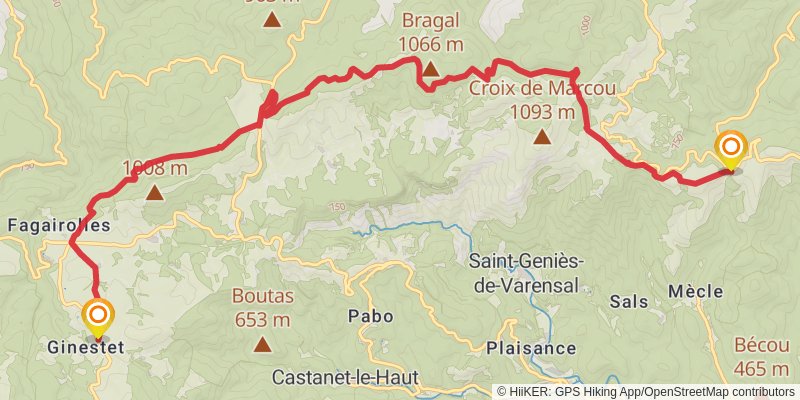 Via Tolosana alt 4 Map