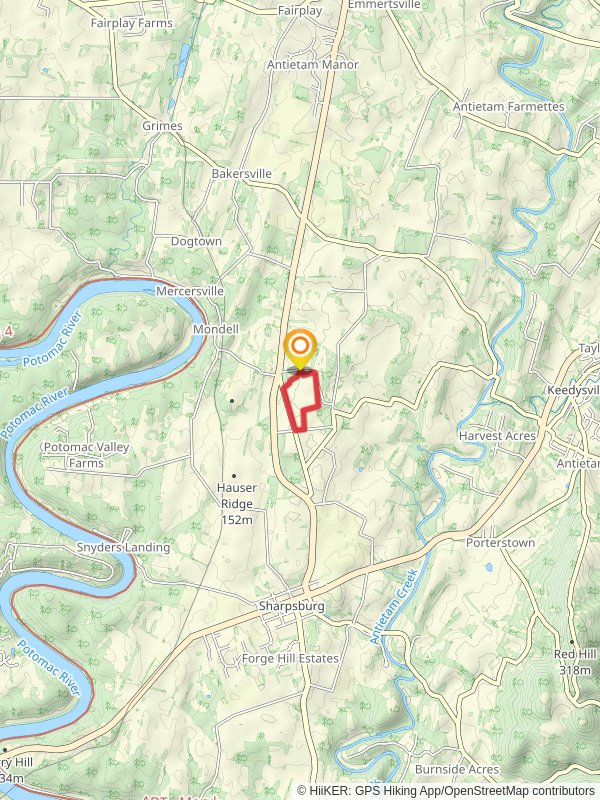 Cornfield Loop Trail mobile static map