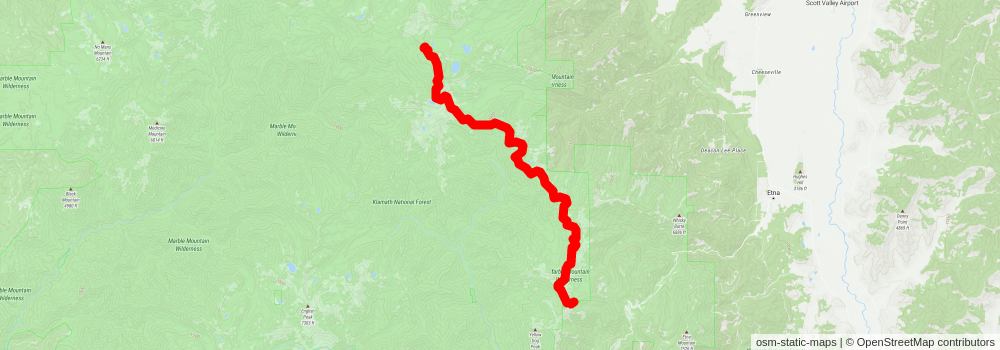 American Perimeter Trail - California Primary stage 9 Map